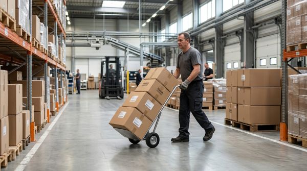 Avantages des diables à bavette fixe en manutention efficace